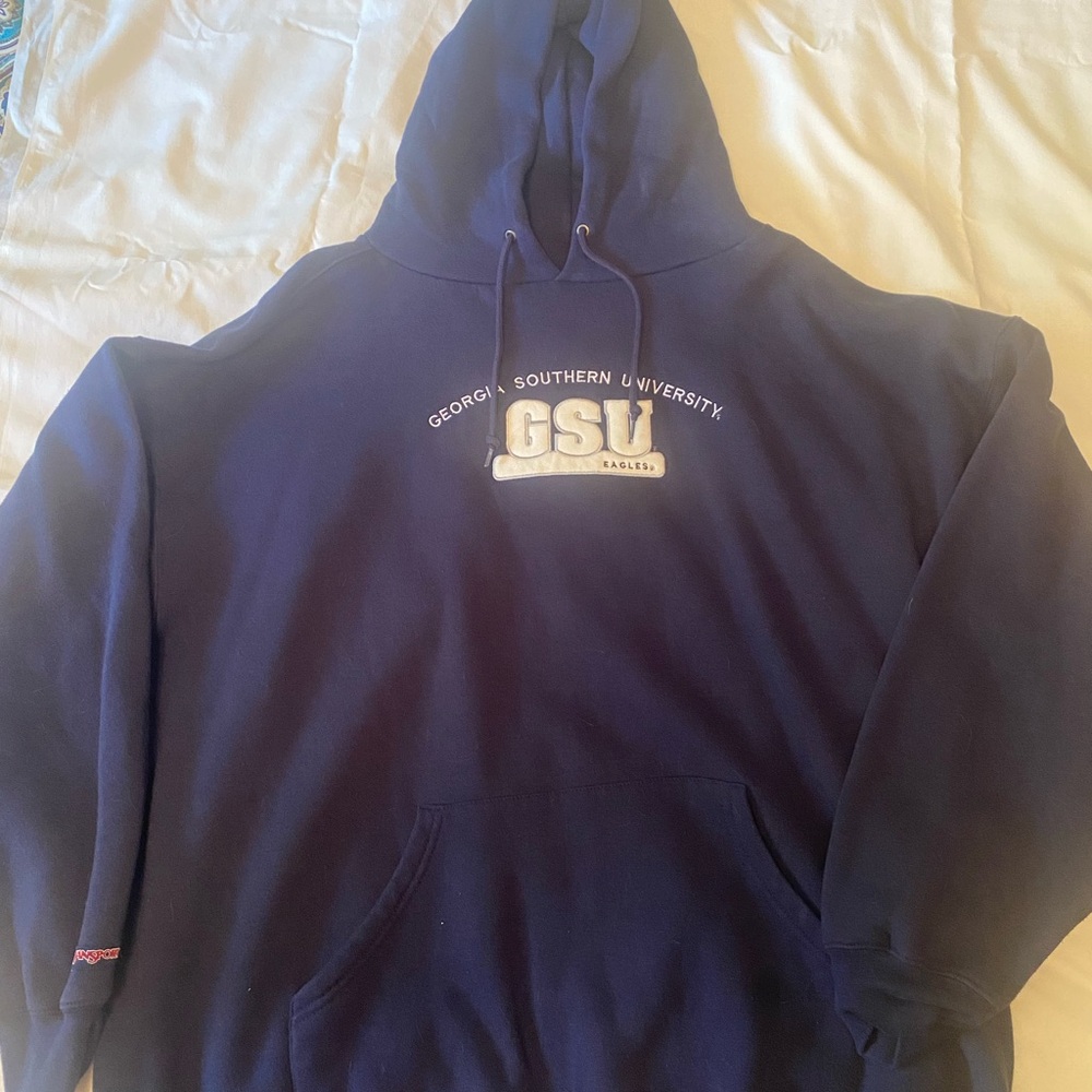 Navy Georgia Southern Eagles Pullover Hoodie Sweatshirt w/Pocket  size XXL